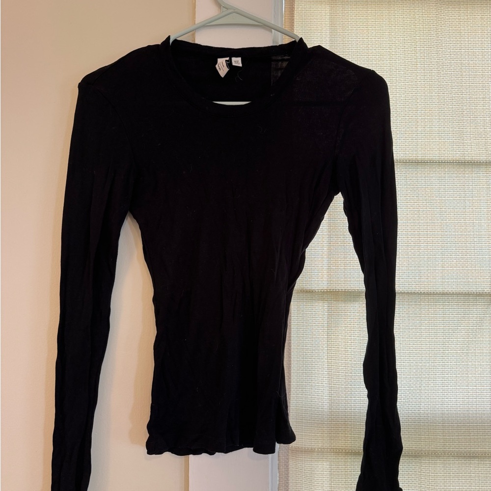 & Other Stories Black Long Sleeve Tee